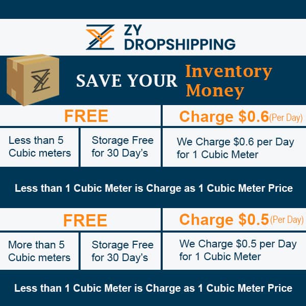 zydropshipping prices for dropshipping prodcuts for size and weight